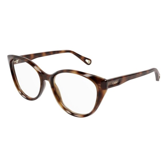 NEW CHLOE EYEGLASSES HAVANA CAT EYE WOMEN EYEWEAR CHLOE CH0052O 005 - Picture 1 of 3